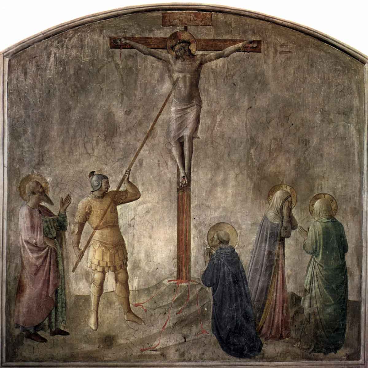 fra angelico fresco lance jesus image