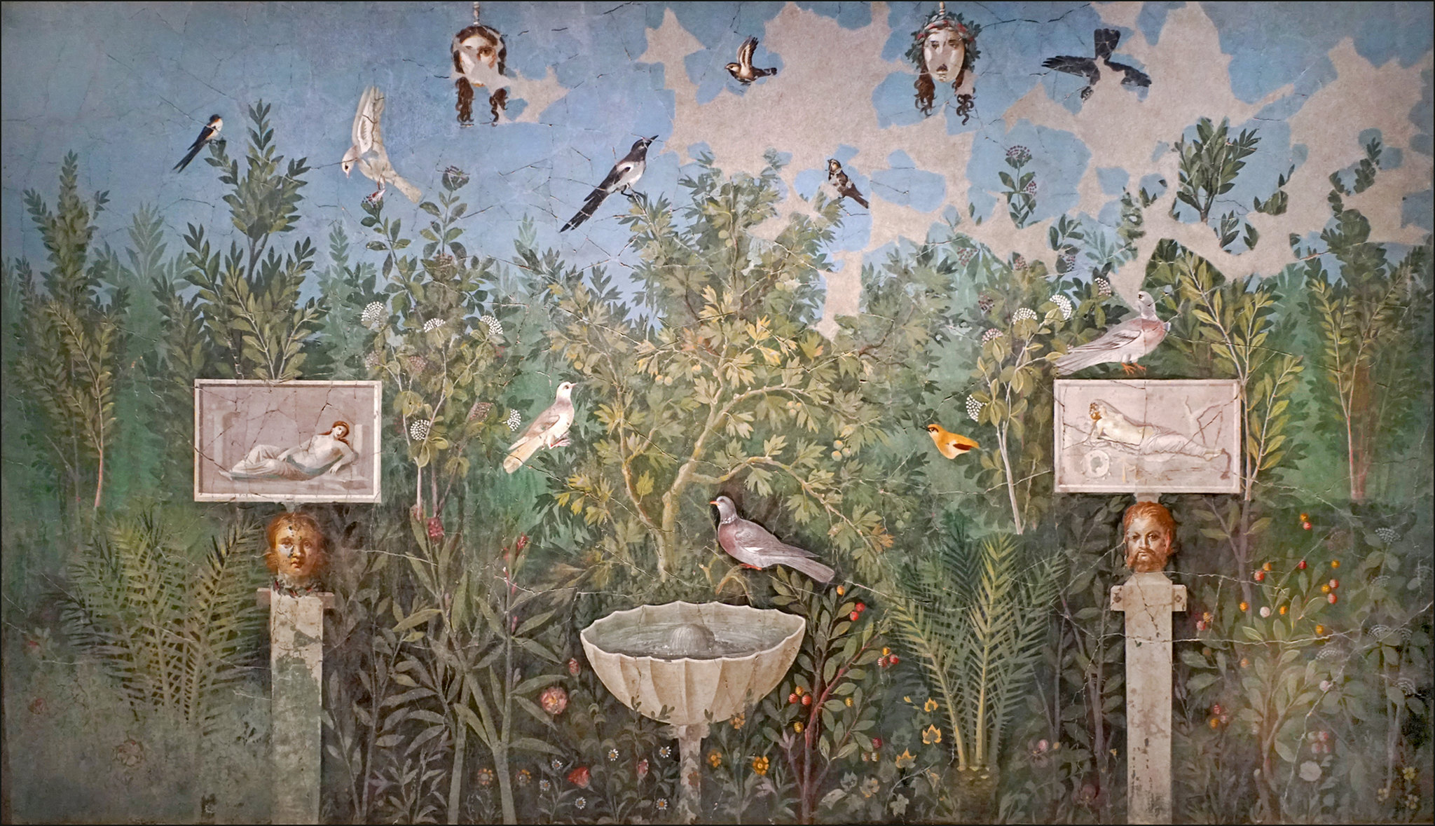 Garden fresco house of bracelet Pompeii