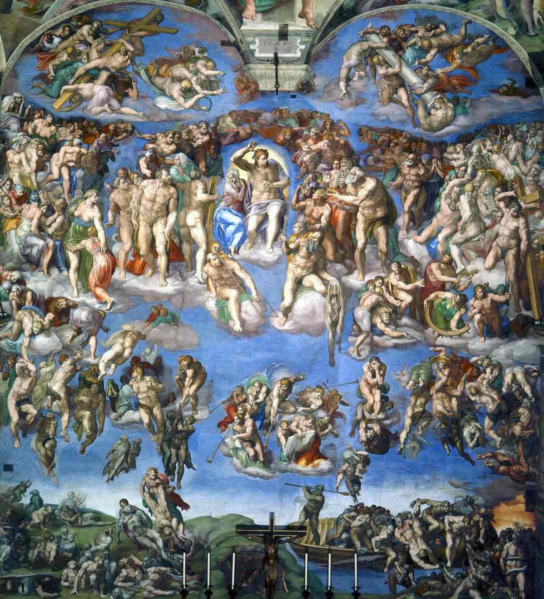 last judgement altar michelangelo rome sistine chapel