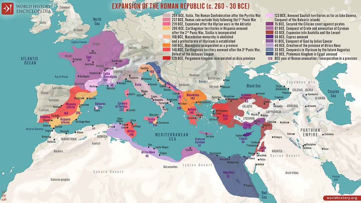map roman republic