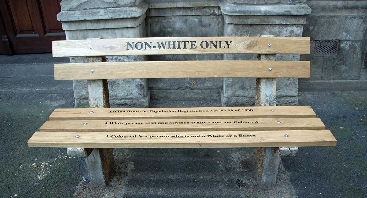 memorial bench cape town