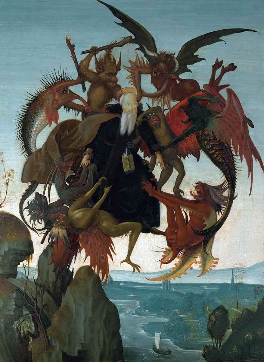 michelangelo torment st anthony youth painting