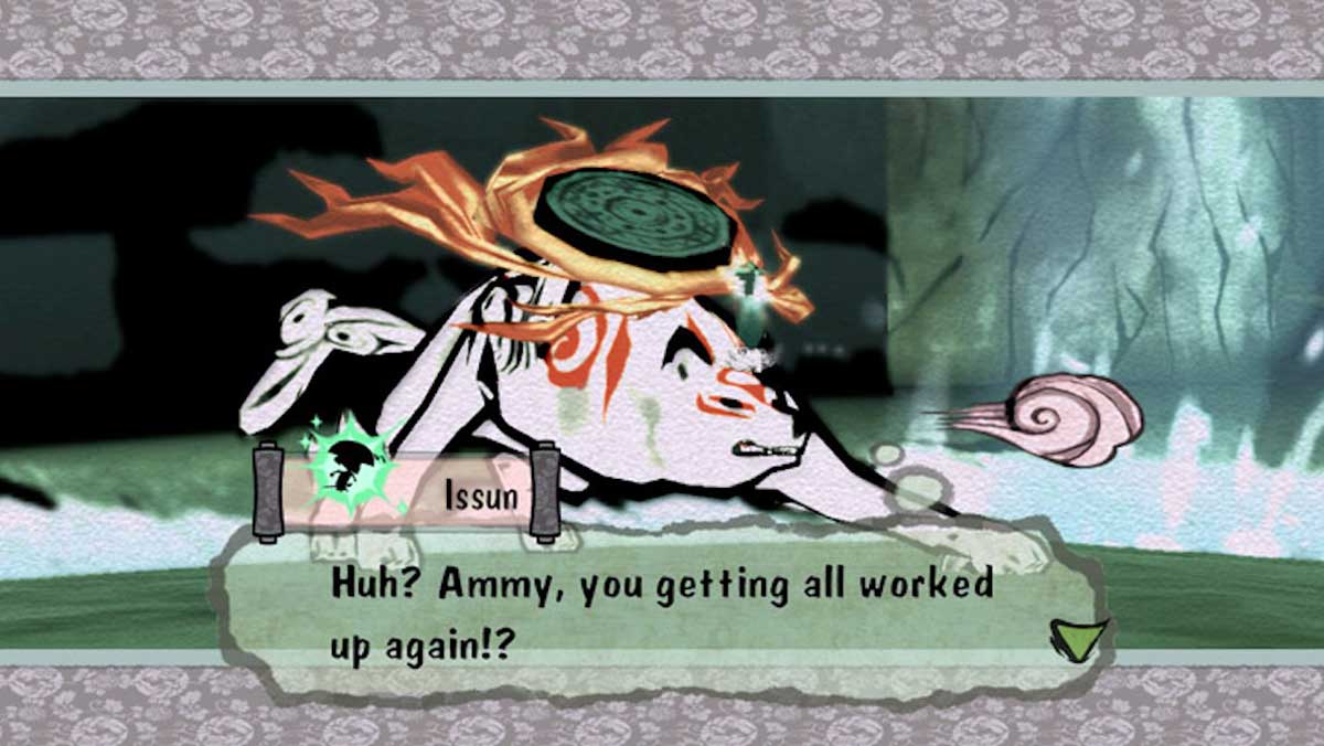 okami dialouge screen
