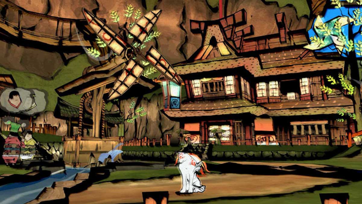 okami village scene