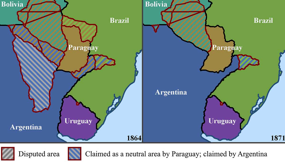 paraguay argentina map