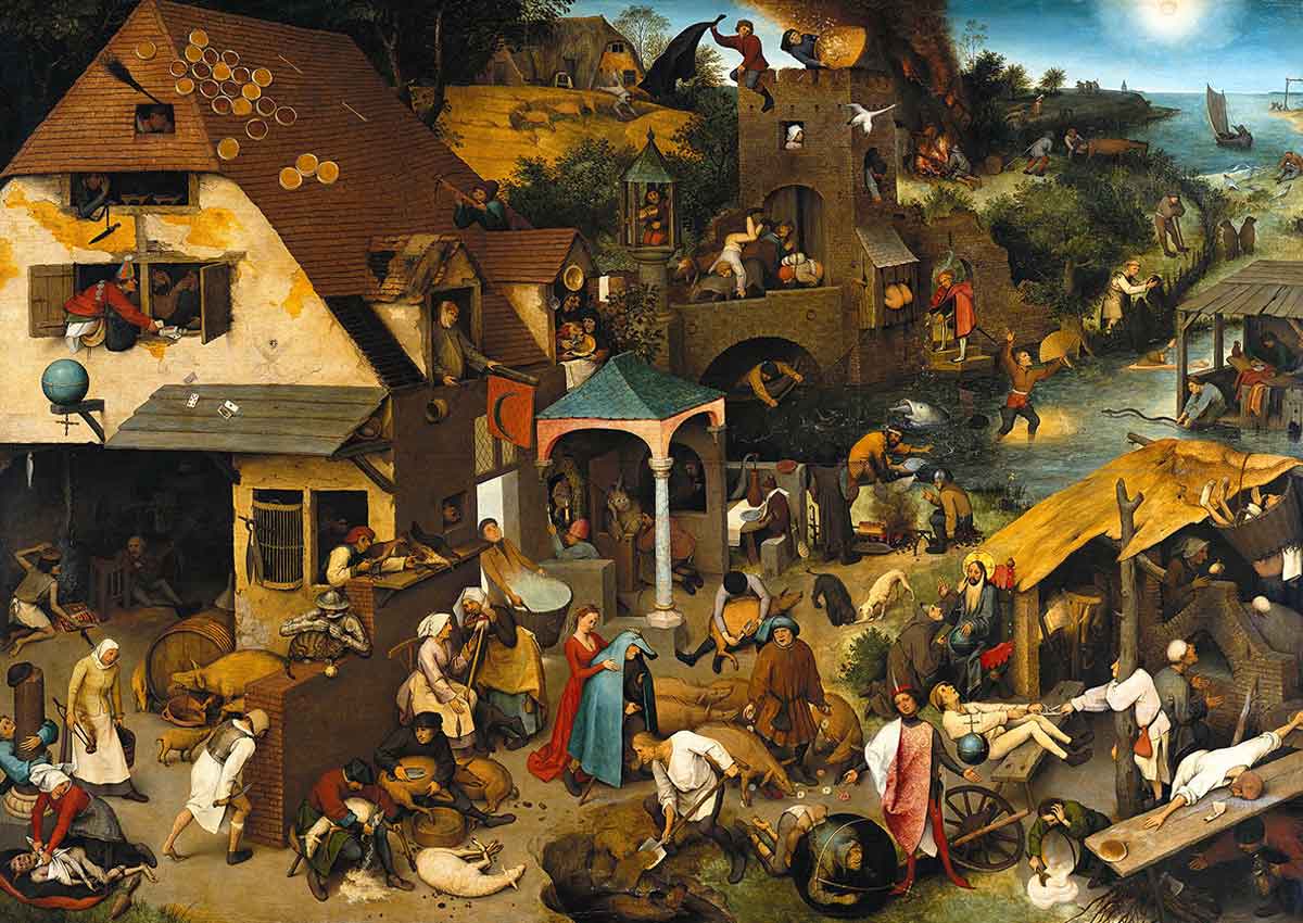 pieter bruegel elder netherlandish proverbs painting