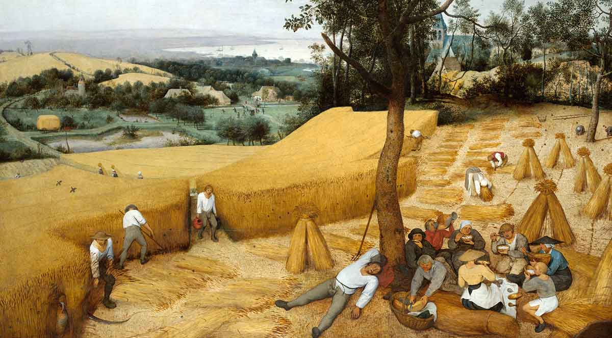 pieter bruegel the harvesters painting