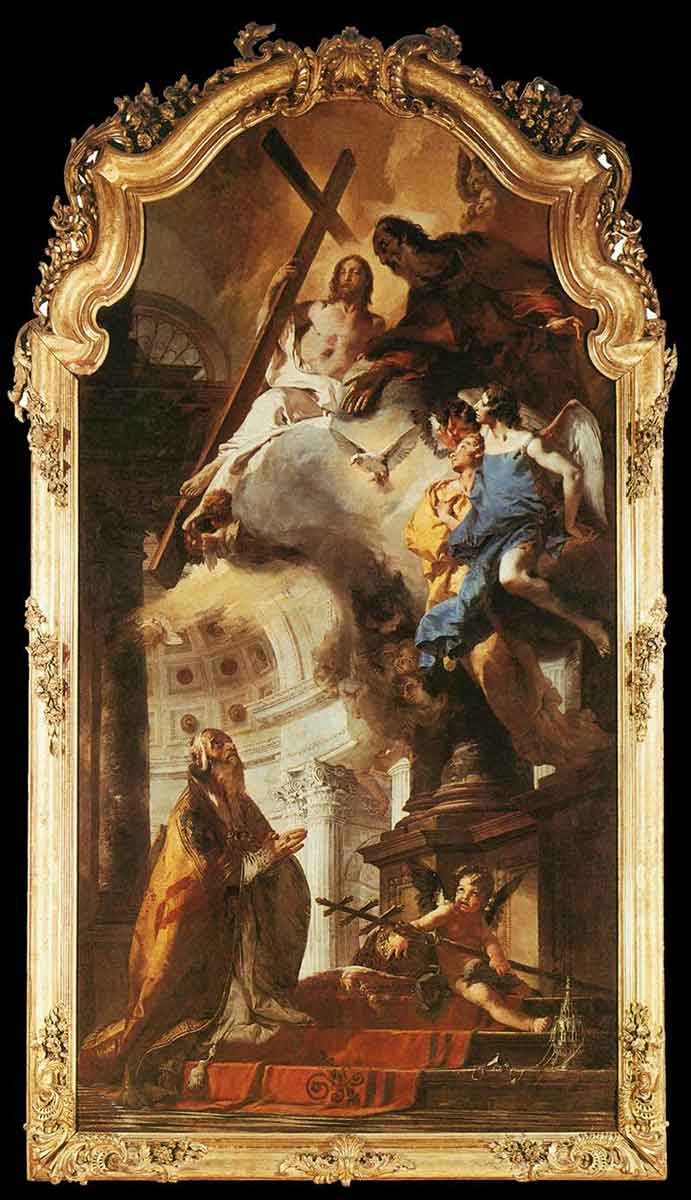 pope clement adores trinity