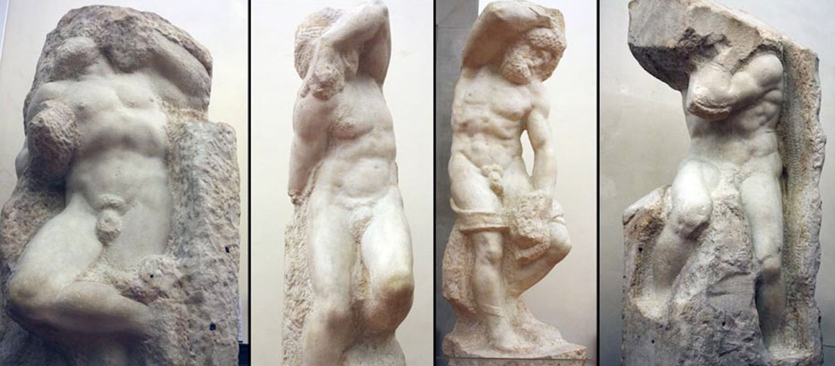 prisoners michelangelo four figures group unfinished