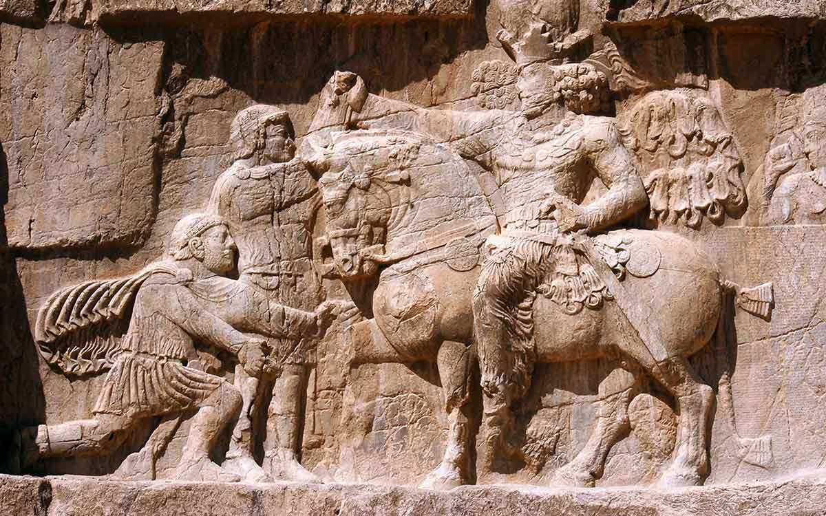 sasanian rock relief