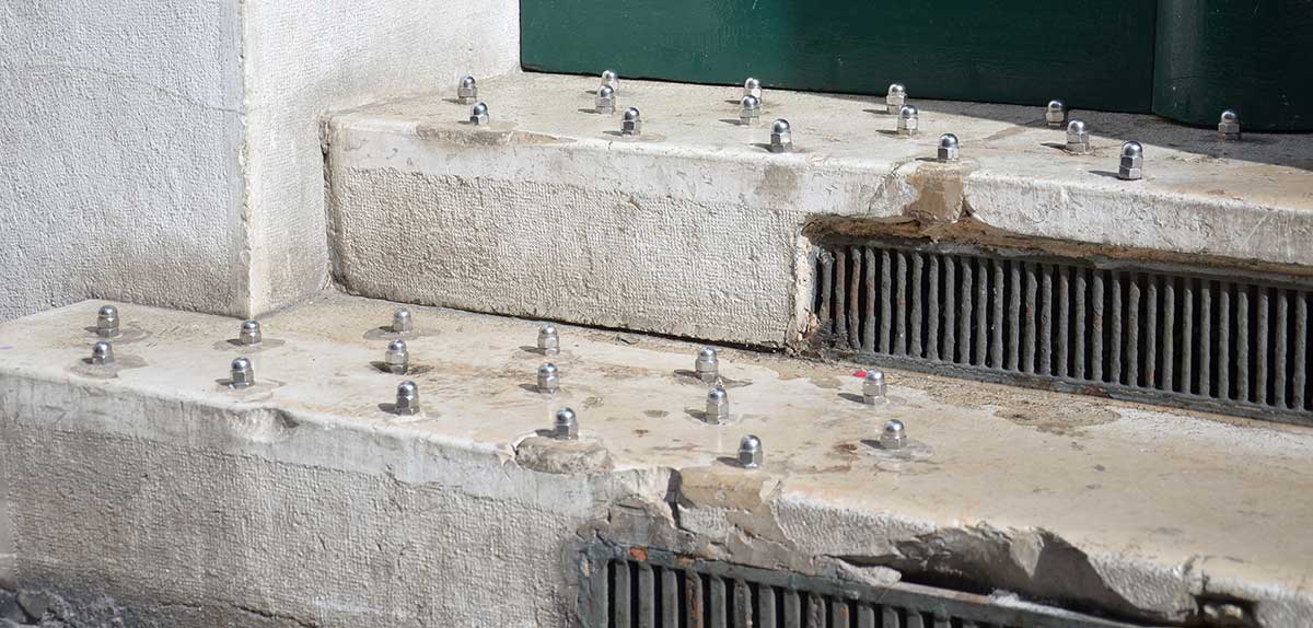 studs in concrete