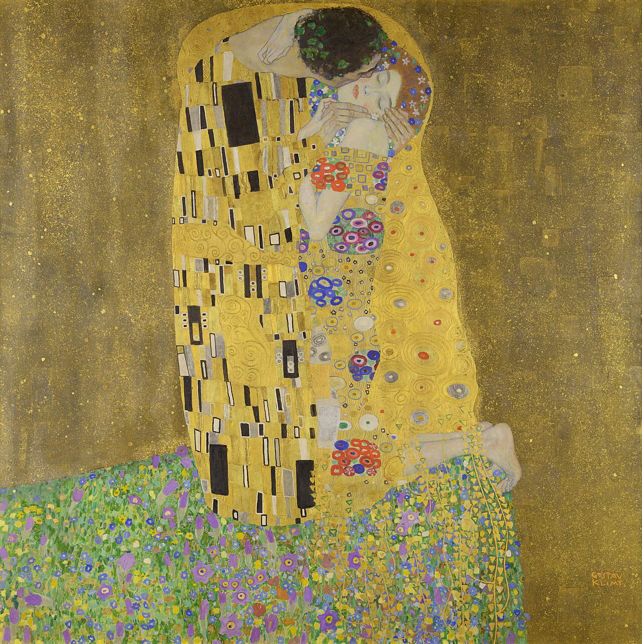 Gustav Klimt - The Kiss (1907–1908) by Gustav Klimt