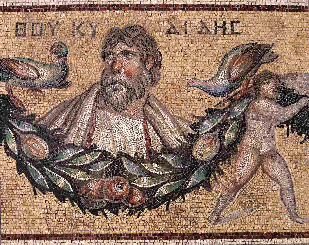 Roman mosaic depicting Thucydides from Jerash, Jordan