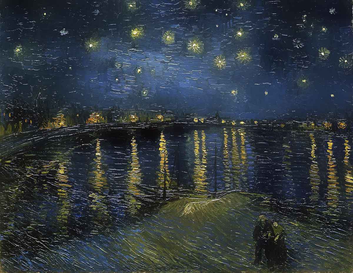 van gogh starry night over rhone