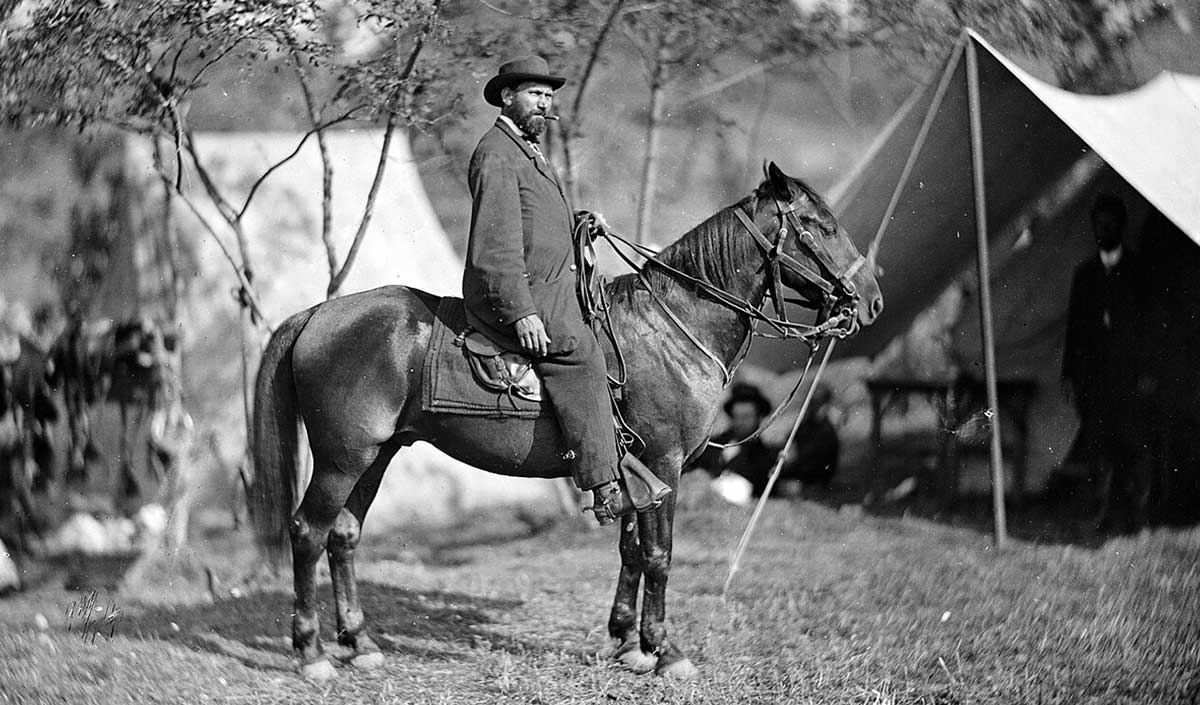 allan pinkerton on horseback 1862