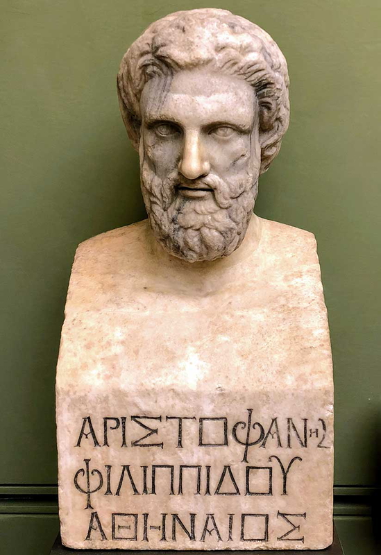 aristophanes bust greek