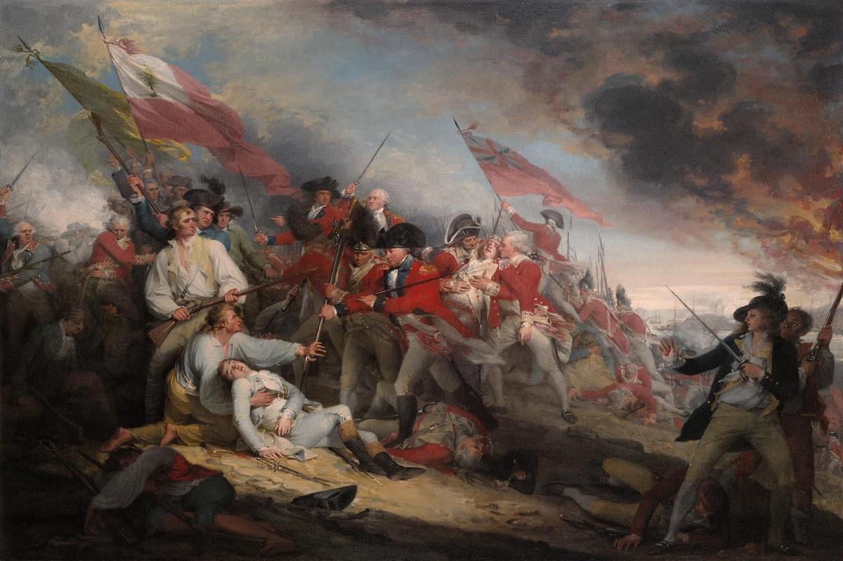 The Battle of Bunker’s Hill, June 17, 1775 by John Trumbull
