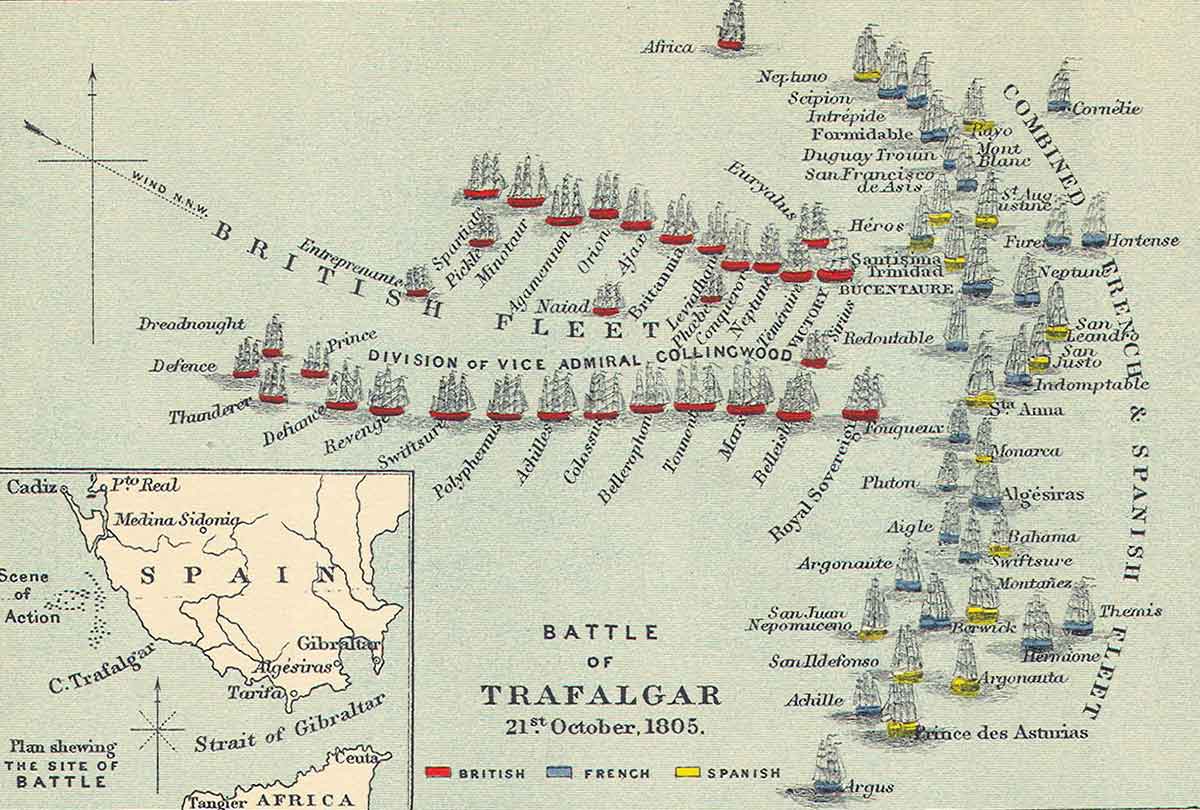 battle trafalgar map