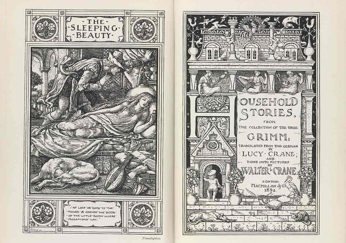 brothers grimm frontispiece title page