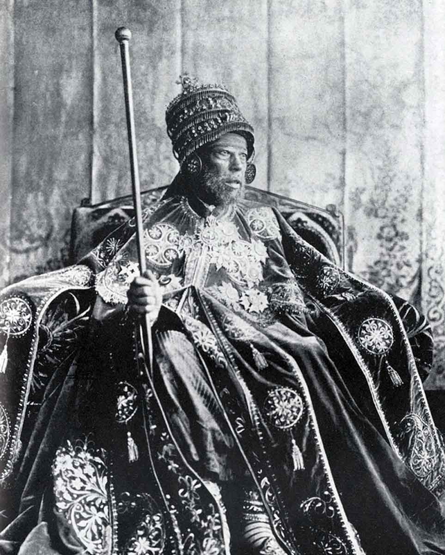 emperor menelik ii portrait