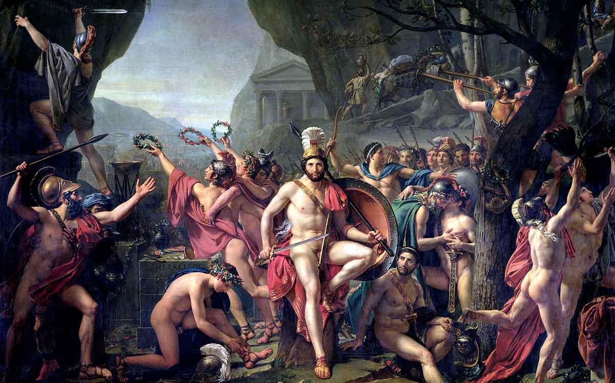 jacques louis david leonidas at thermopylae
