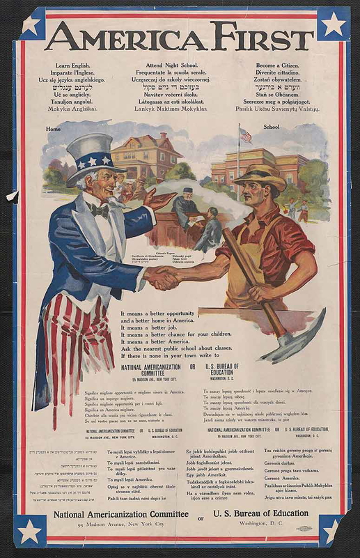 nativist america first poster