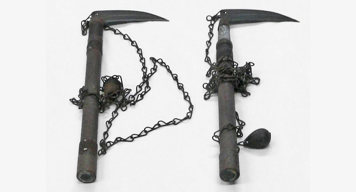 two kusarigama japan