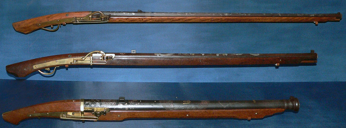 various antique tanegashima