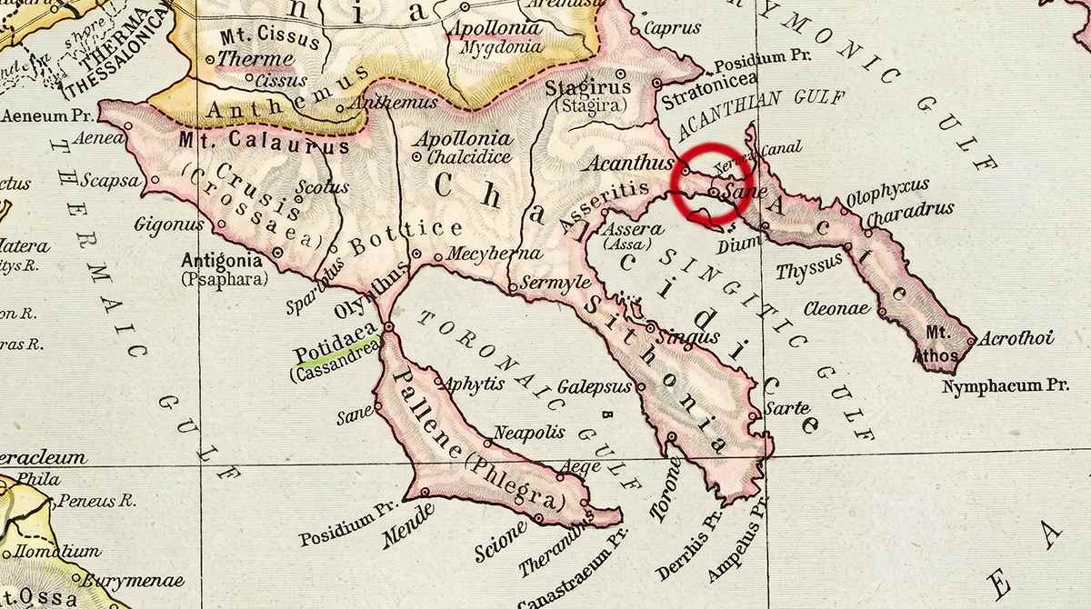 xerxes canal map